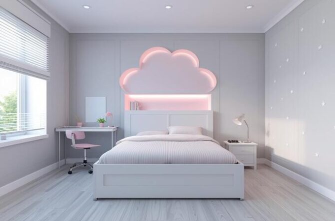 Quarto infantil que cresce com a criança: móveis planejados ajustáveis em Moema